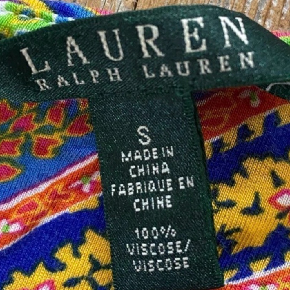 Lauren Ralph Lauren Boho Paisley Summer Dress S⁠ - Picture 7 of 9